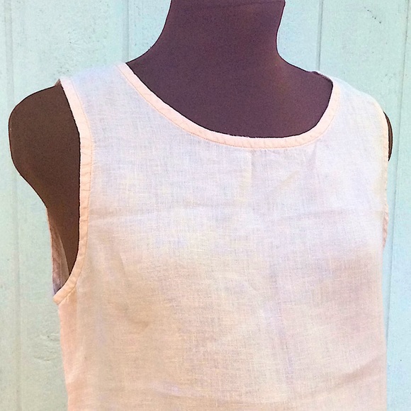 100% Linen Pale Pink tank top - Picture 6 of 6